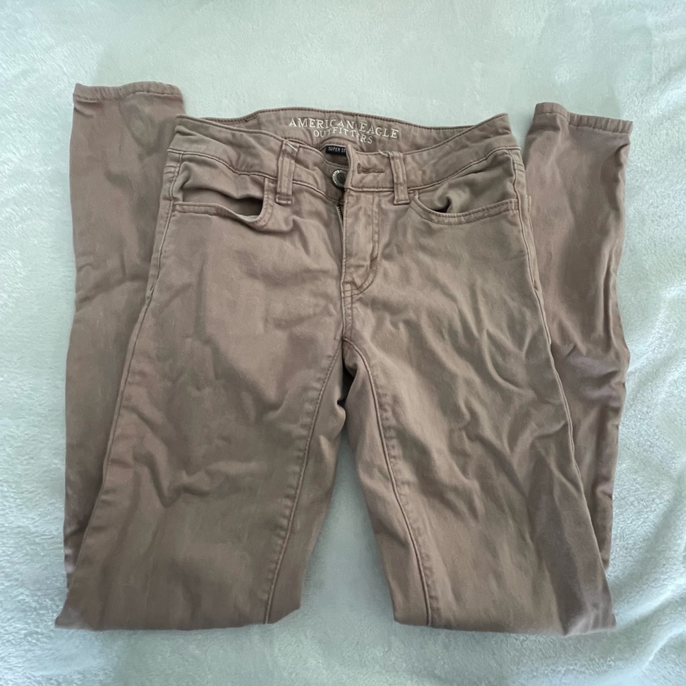 Blush pink American eagle super stretch jeans
